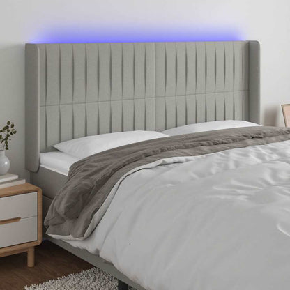Sengegavl Med LED-lys Stof - Variant 3124308