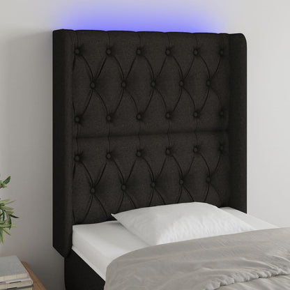 Sengegavl Med LED-lys Stof - Variant 3124360