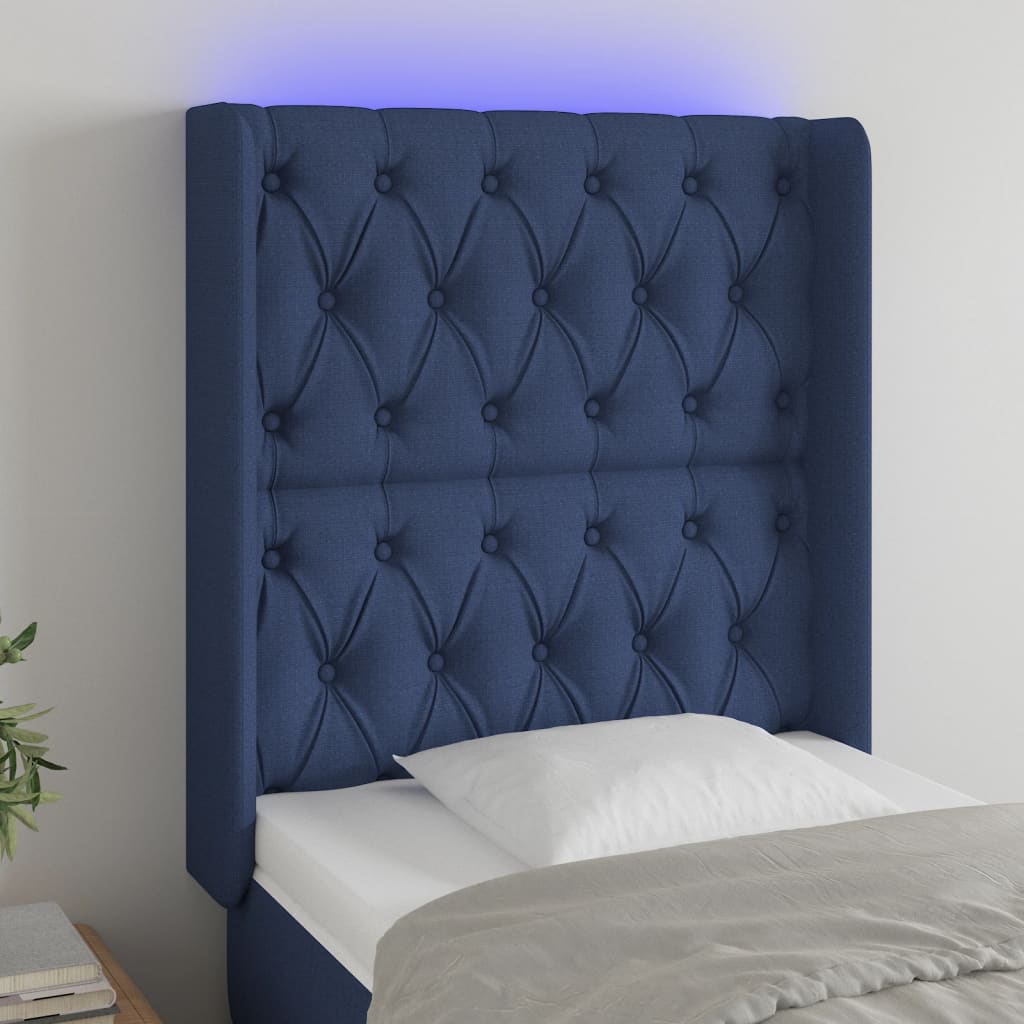 Sengegavl Med LED-lys Stof - Variant 3124364