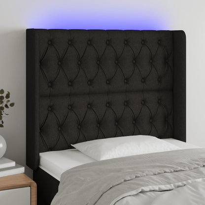 Sengegavl Med LED-lys Stof - Variant 3124368