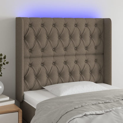 Sengegavl Med LED-lys Stof - Variant 3124370