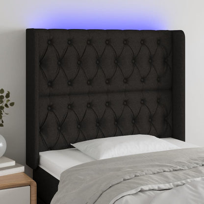 Sengegavl Med LED-lys Stof - Variant 3124376