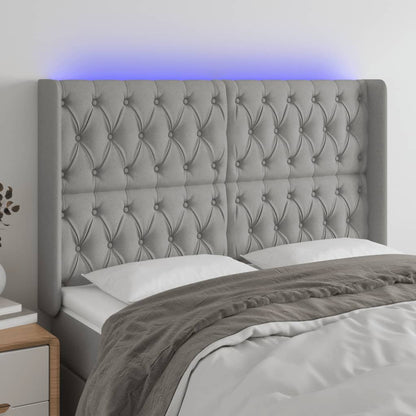 Sengegavl Med LED-lys Stof - Variant 3124382