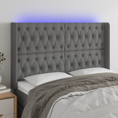 Sengegavl Med LED-lys Stof - Variant 3124383