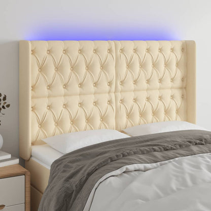 Sengegavl Med LED-lys Stof - Variant 3124387