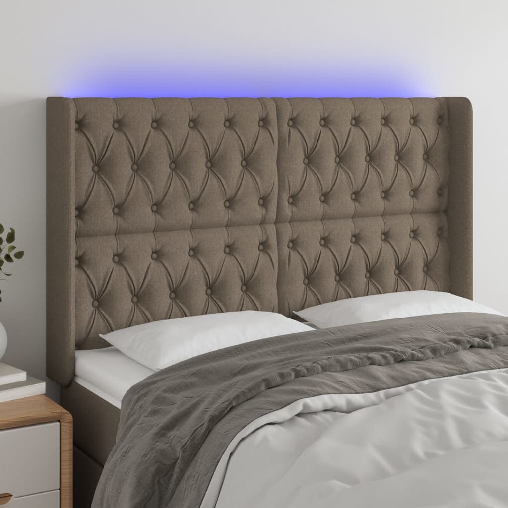 Sengegavl Med LED-lys Stof - Variant 3124394