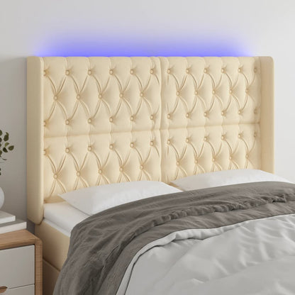 Sengegavl Med LED-lys Stof - Variant 3124395