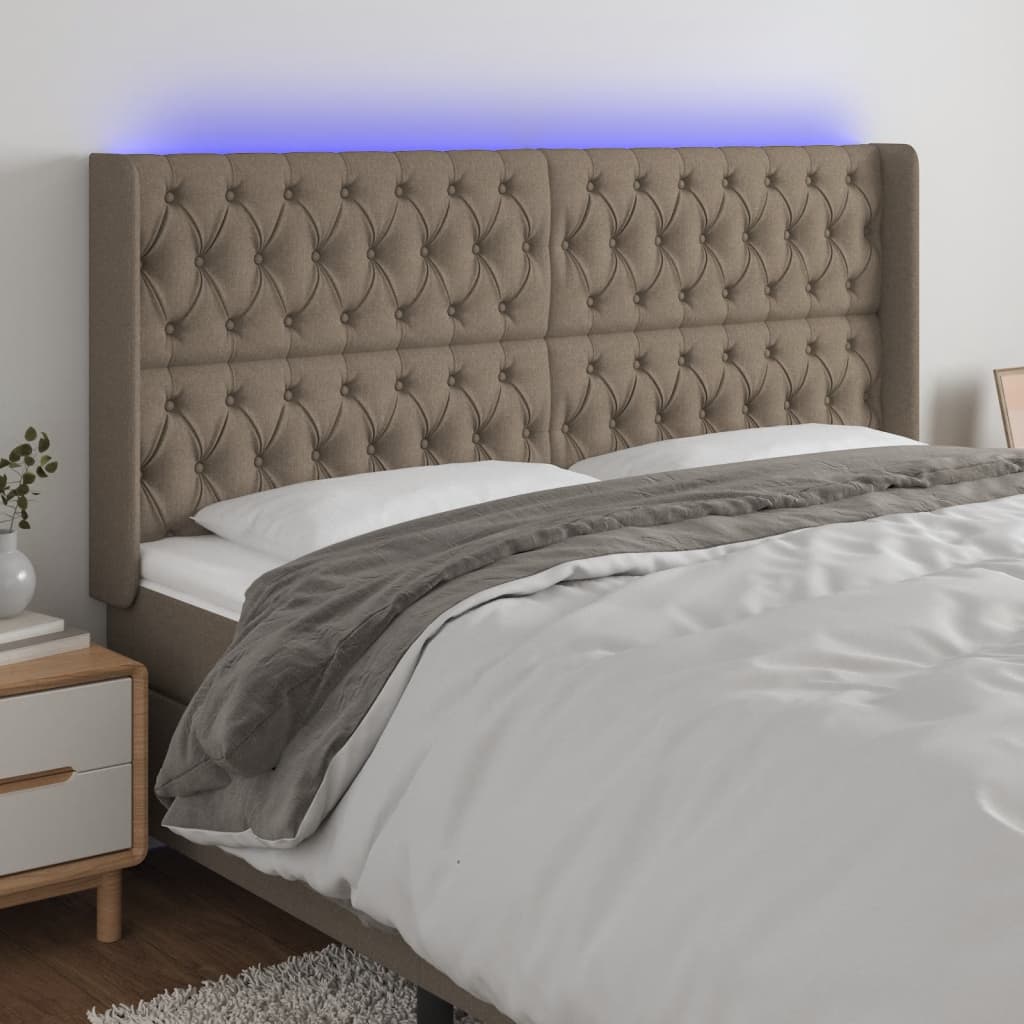 Sengegavl Med LED-lys Stof - Variant 3124402