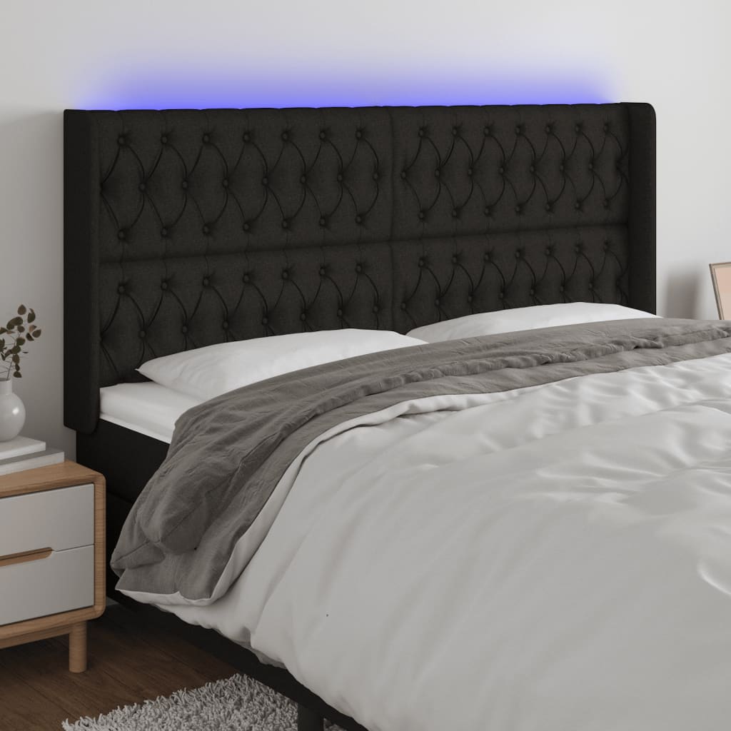 Sengegavl Med LED-lys Stof - Variant 3124408