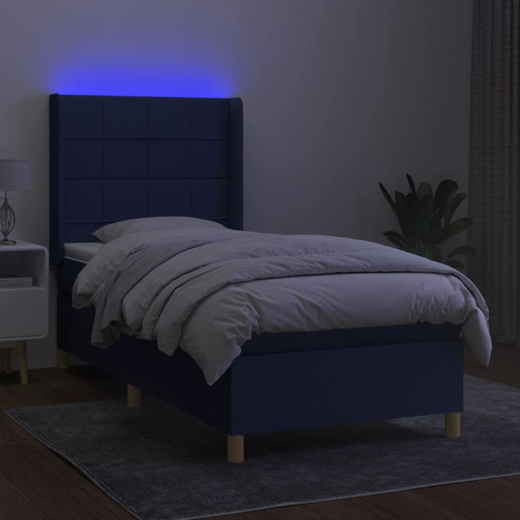 Kontinentalseng Med LED-lys Stof - Billede 3