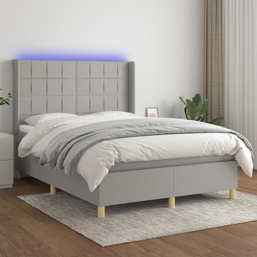 Kontinentalseng Med LED-lys Stof - Variant 3138869