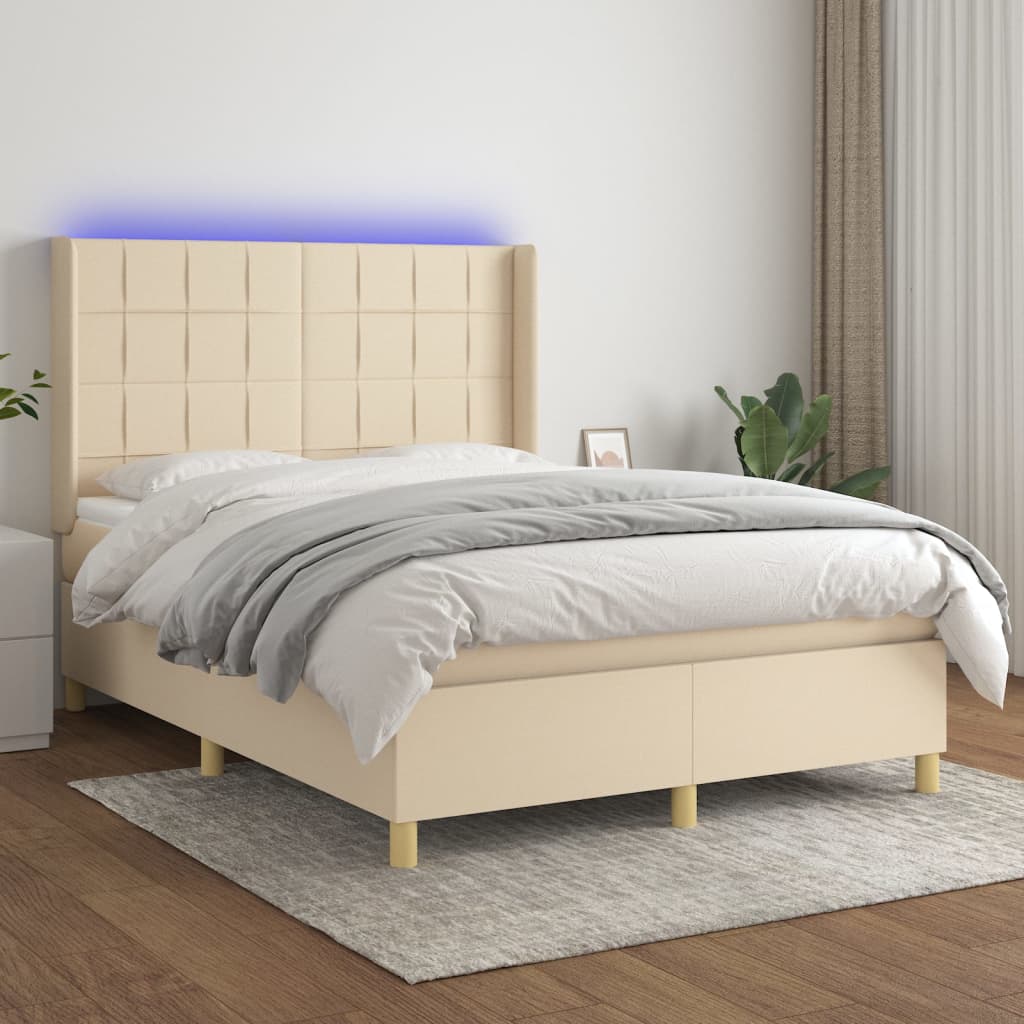 Kontinentalseng Med LED-lys Stof - Variant 3138882