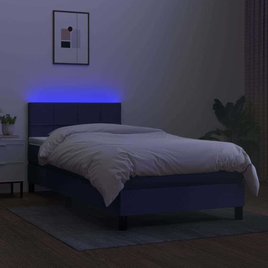 Kontinentalseng Med LED-lys Stof - Billede 4