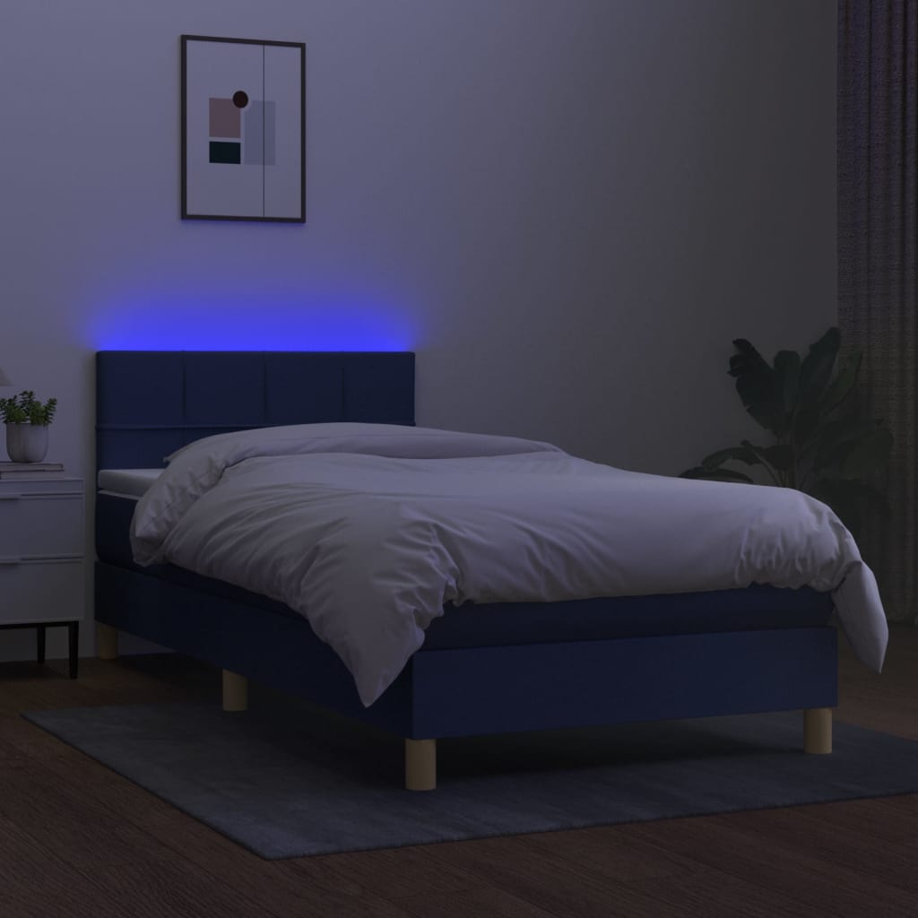 Kontinentalseng Med LED-lys Stof - Billede 4