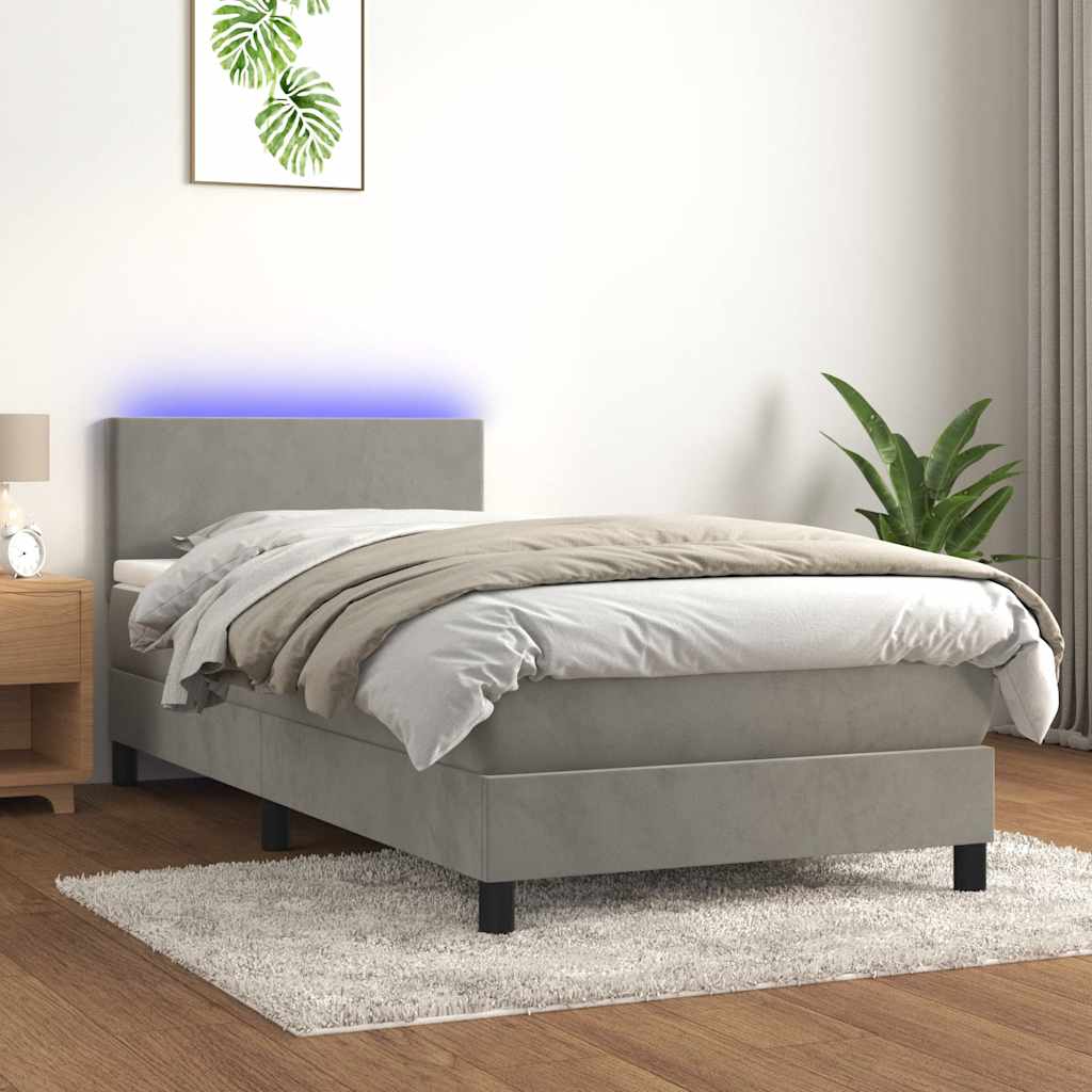 Kontinentalseng Med Led-lys Velour