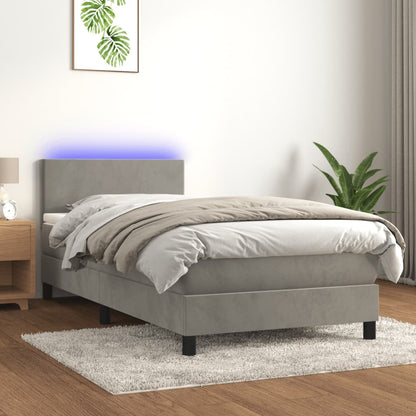 Kontinentalseng Med Led-lys Velour