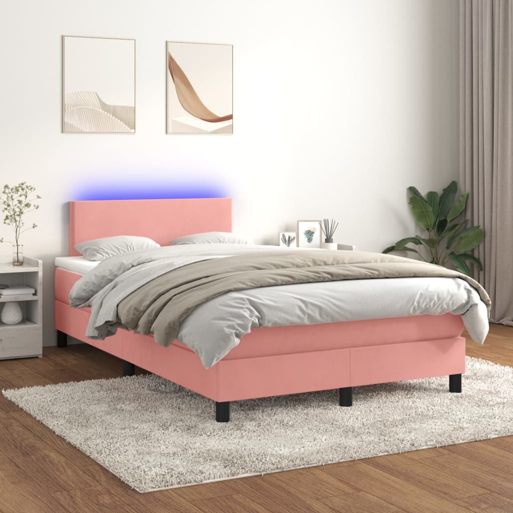 Kontinentalseng Med Madras Velour Lyserød variant