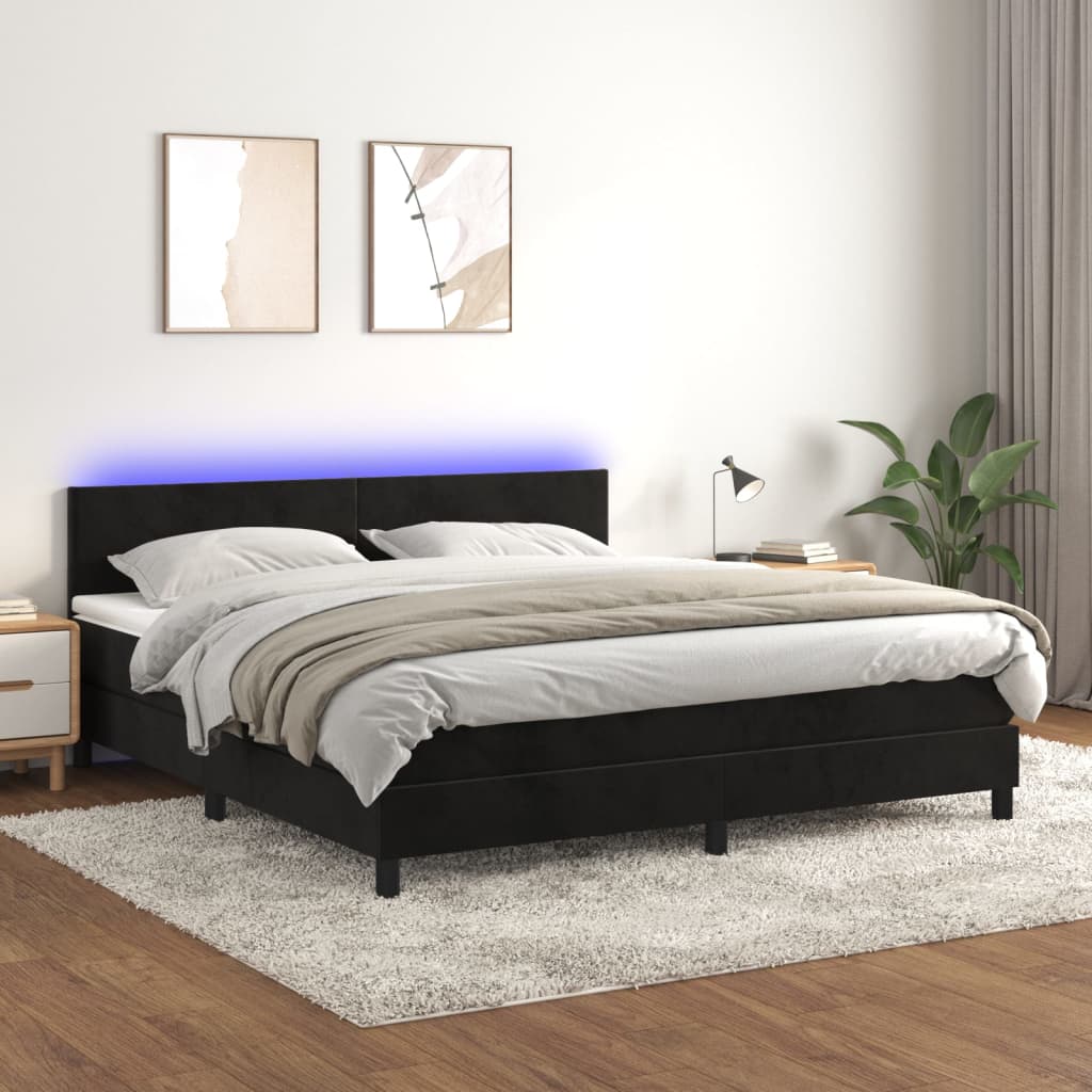 Kontinentalseng Med Led-lys Velour