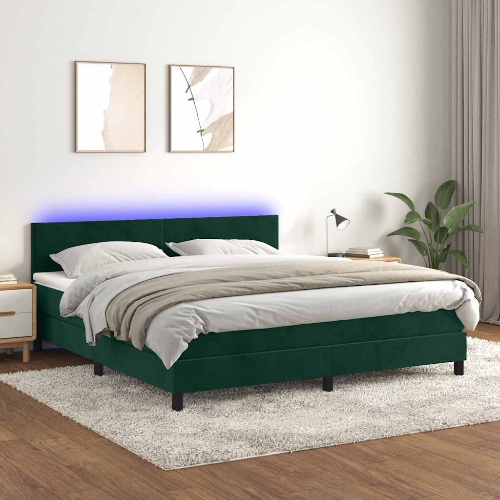 Kontinentalseng Med Led-lys Velour