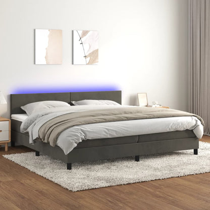 Kontinentalseng Med Led-lys Velour