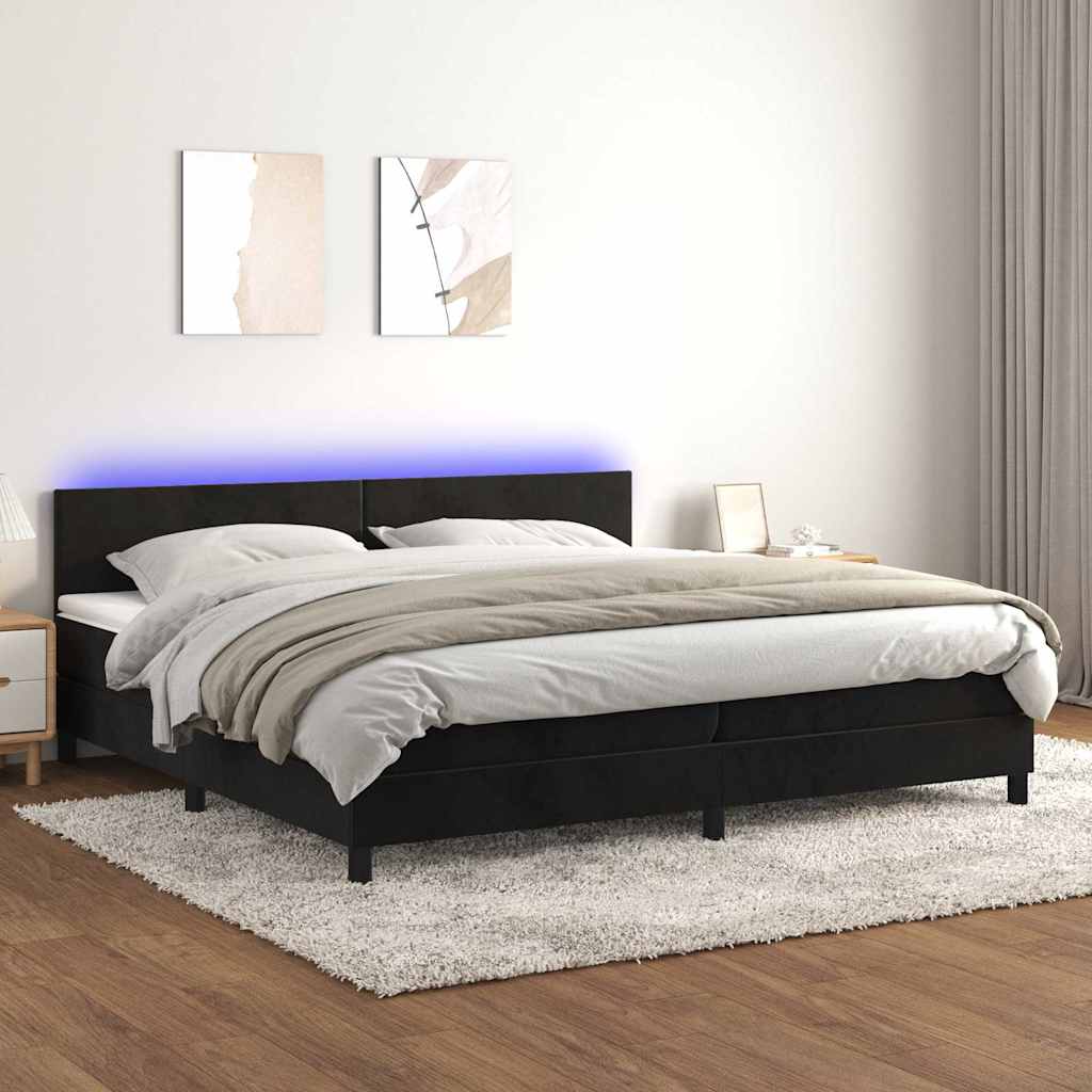 Kontinentalseng Med Led-lys Velour