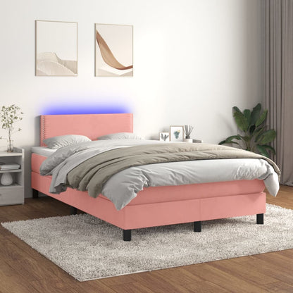 Kontinentalseng Med Madras Velour Lyserød variant