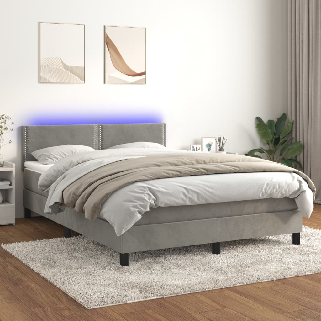 Kontinentalseng Med Led-lys Velour