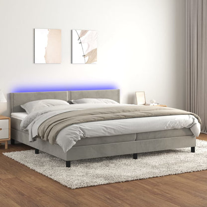Kontinentalseng Med Led-lys Velour