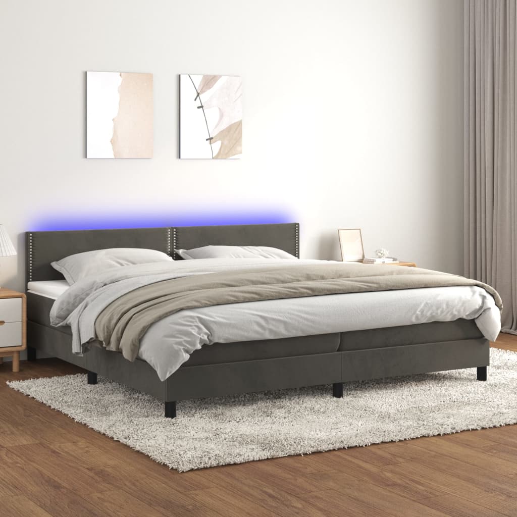 Kontinentalseng Med Led-lys Velour