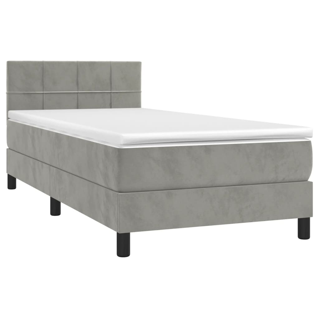 Kontinentalseng Med Led-lys Velour - Billede 4