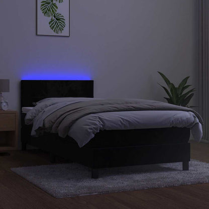 Kontinentalseng Med Led-lys 80x200 Velour - Billede 3