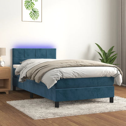 Kontinentalseng Med Led-lys 80x200 Velour