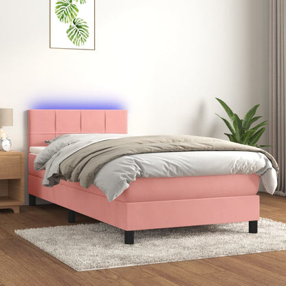 Kontinentalseng Med Led-lys 80x200 Velour