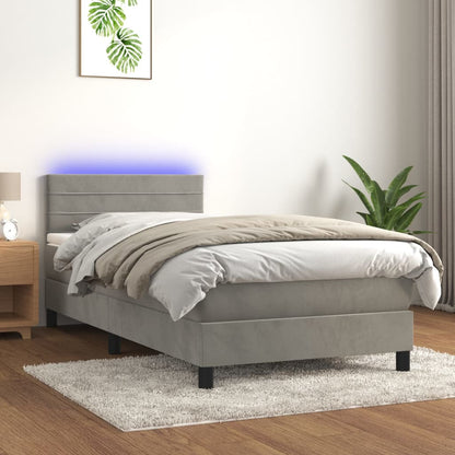 Kontinentalseng Med Led-lys Velour