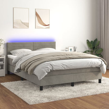 Kontinentalseng Med Led-lys Velour