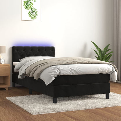 Kontinentalseng Med Led-lys 80x200 Velour