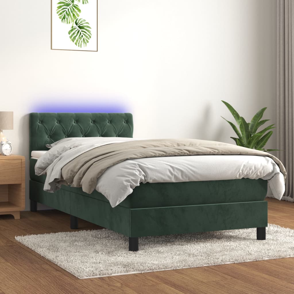 Kontinentalseng Med Led-lys Velour