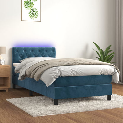 Kontinentalseng Med Led-lys 80x200 Velour
