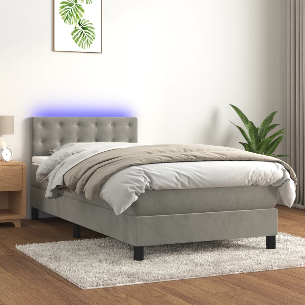 Kontinentalseng Med Led-lys Velour