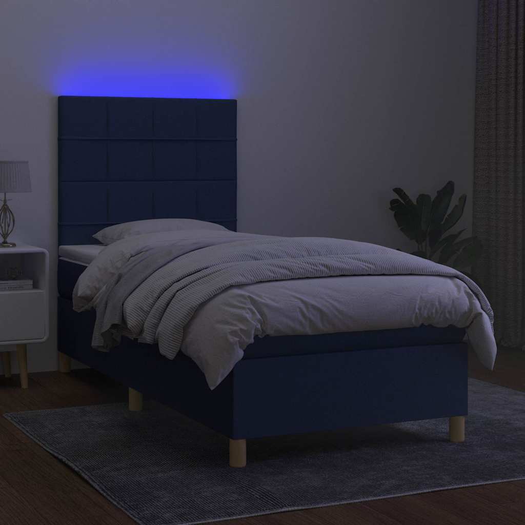 Kontinentalseng Med LED-lys Stof - Billede 4