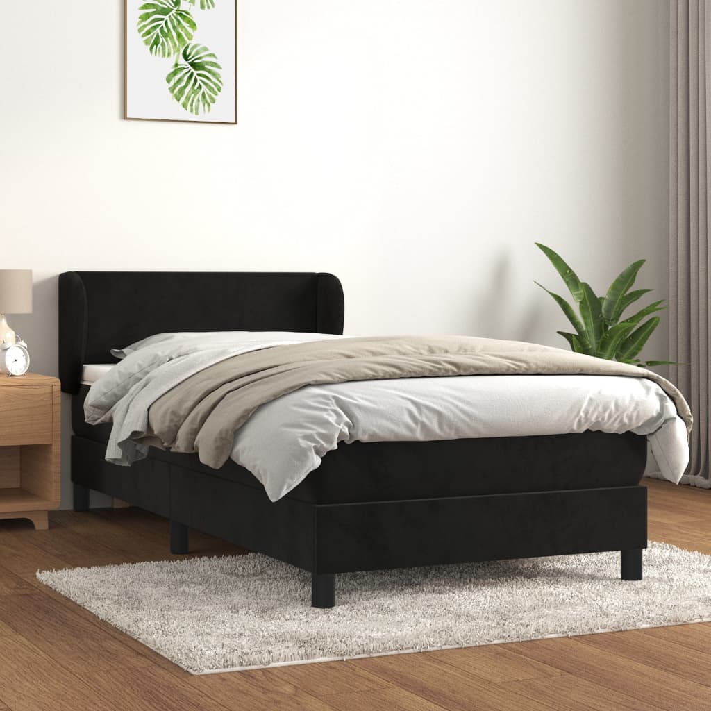 Kontinentalseng Med Madras 80x200 Cm Fløjl - Hovedbillede