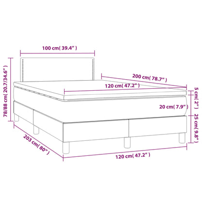 Kontinentalseng 120x200 Fløjl - Billede 7