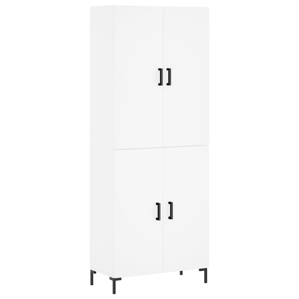 Højskab 69,5x34x180 Cm Konstrueret Træ - Billede 2