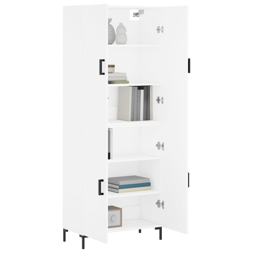 Højskab 69,5x34x180 Cm Konstrueret Træ - Billede 3