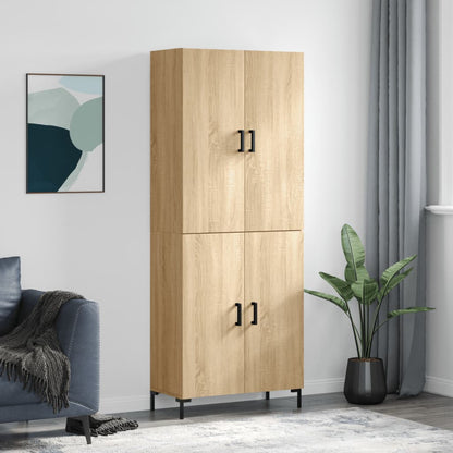 Højskab 69,5x34x180 Cm Konstrueret Træ