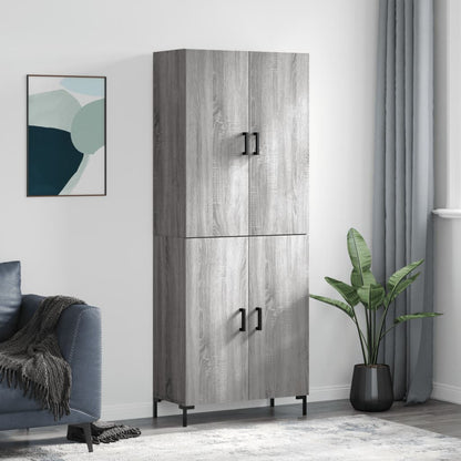 Højskab 69,5x34x180 Cm Konstrueret Træ
