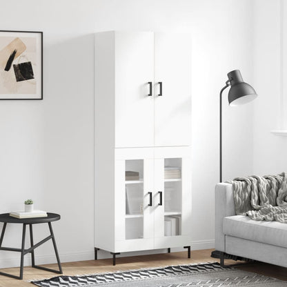 Højskab 69,5x34x180 Cm Konstrueret Træ