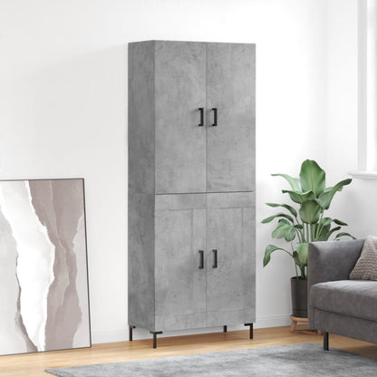 Højskab 69,5x34x180 Cm Konstrueret Træ