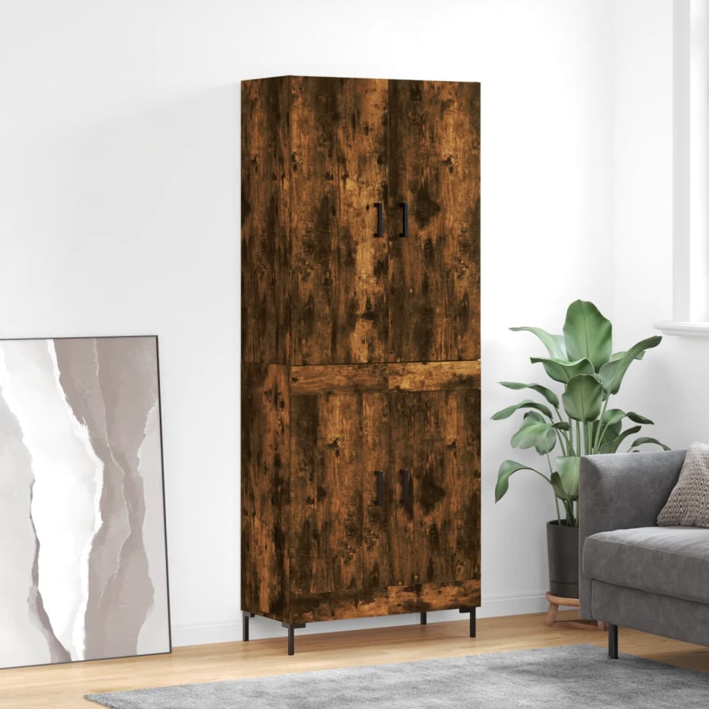 Højskab 69,5x34x180 Cm Konstrueret Træ