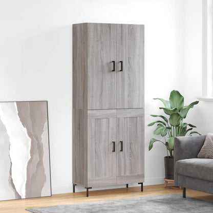 Højskab 69,5x34x180 Cm Konstrueret Træ
